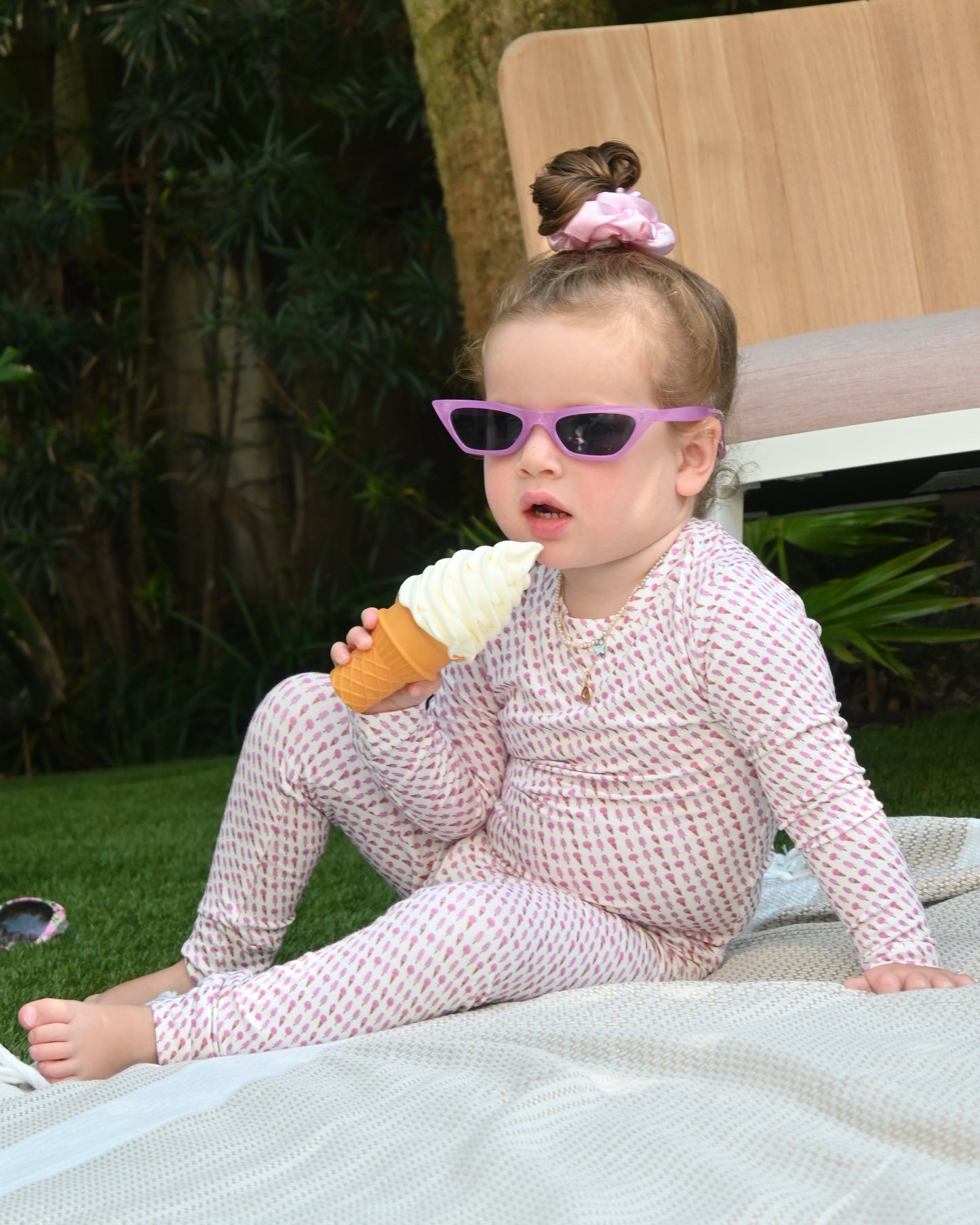 GLACE Long Sleeve + Long Pant Set Strawberry - Cozeezz