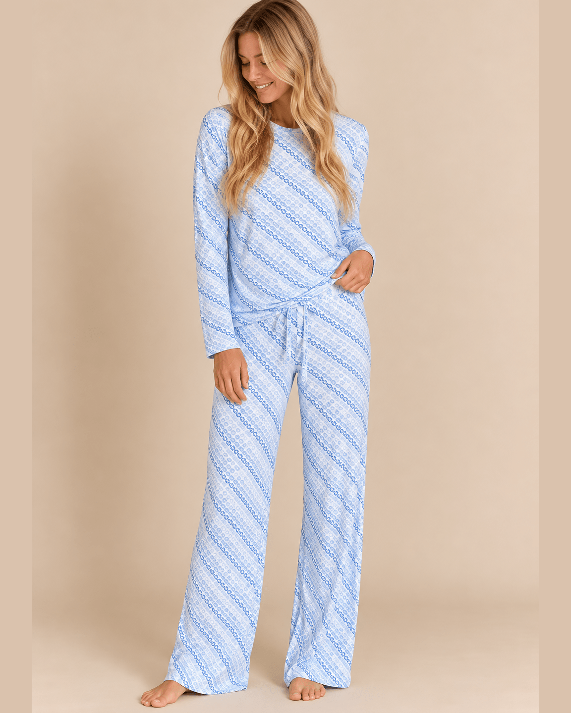 STELLA (Women/Teen)  Long Sleeve, Long Pant - Blue