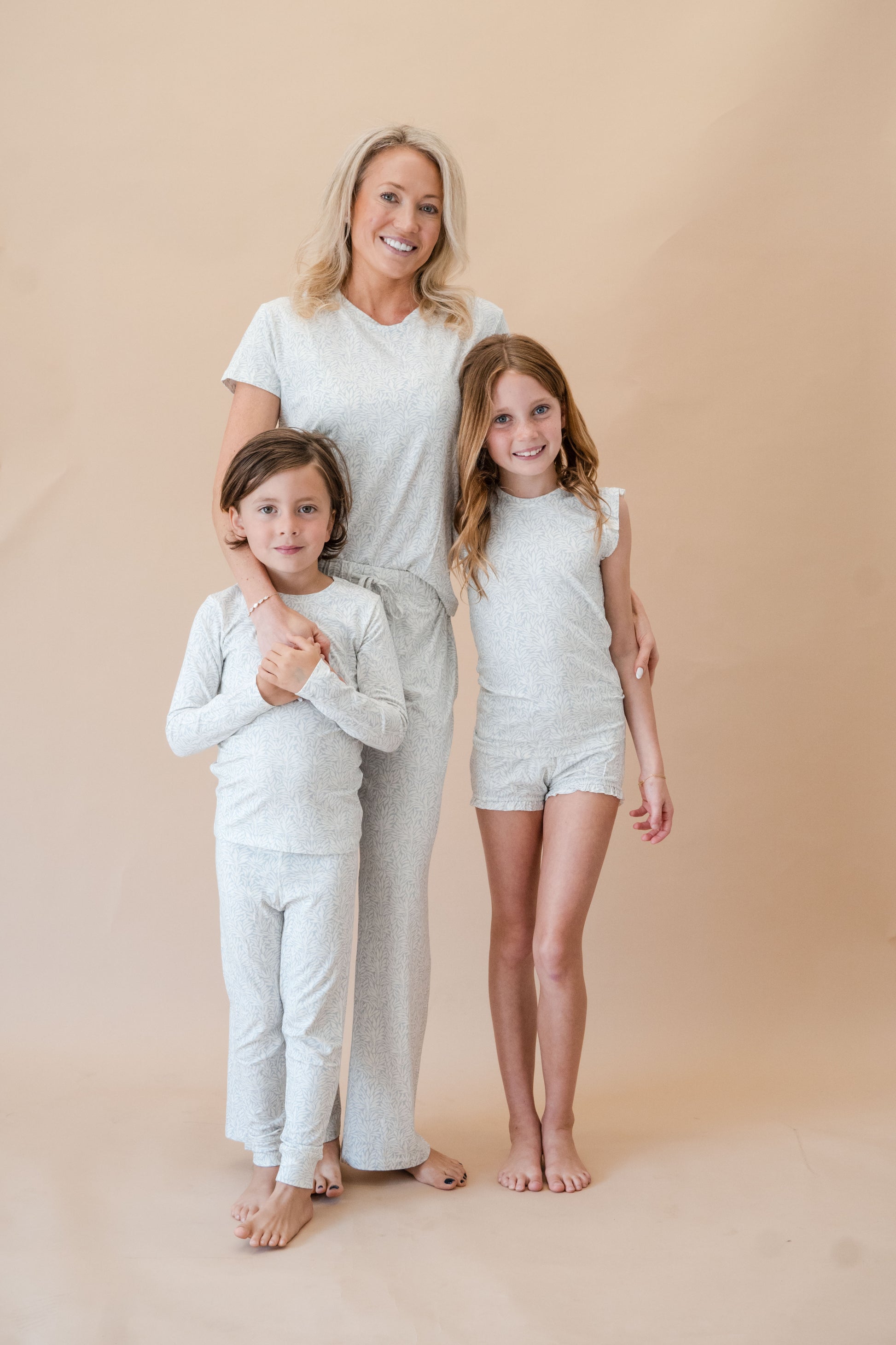 PALM ROYALE Short Sleeve/Long Pant Set - Cozeezz