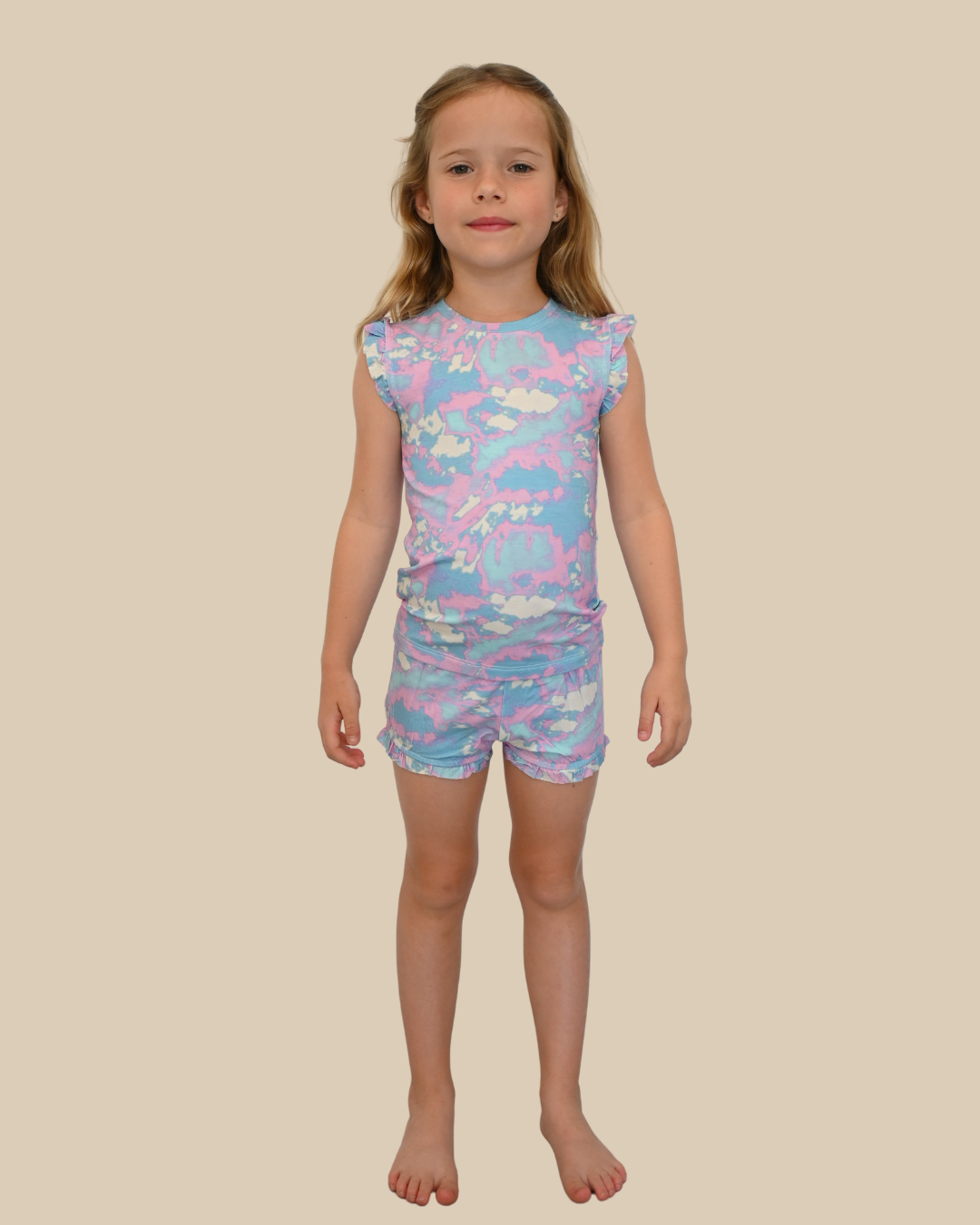 WILD CHILD Girls Tank Top + Bloomer Shortie Set - Cozeezz