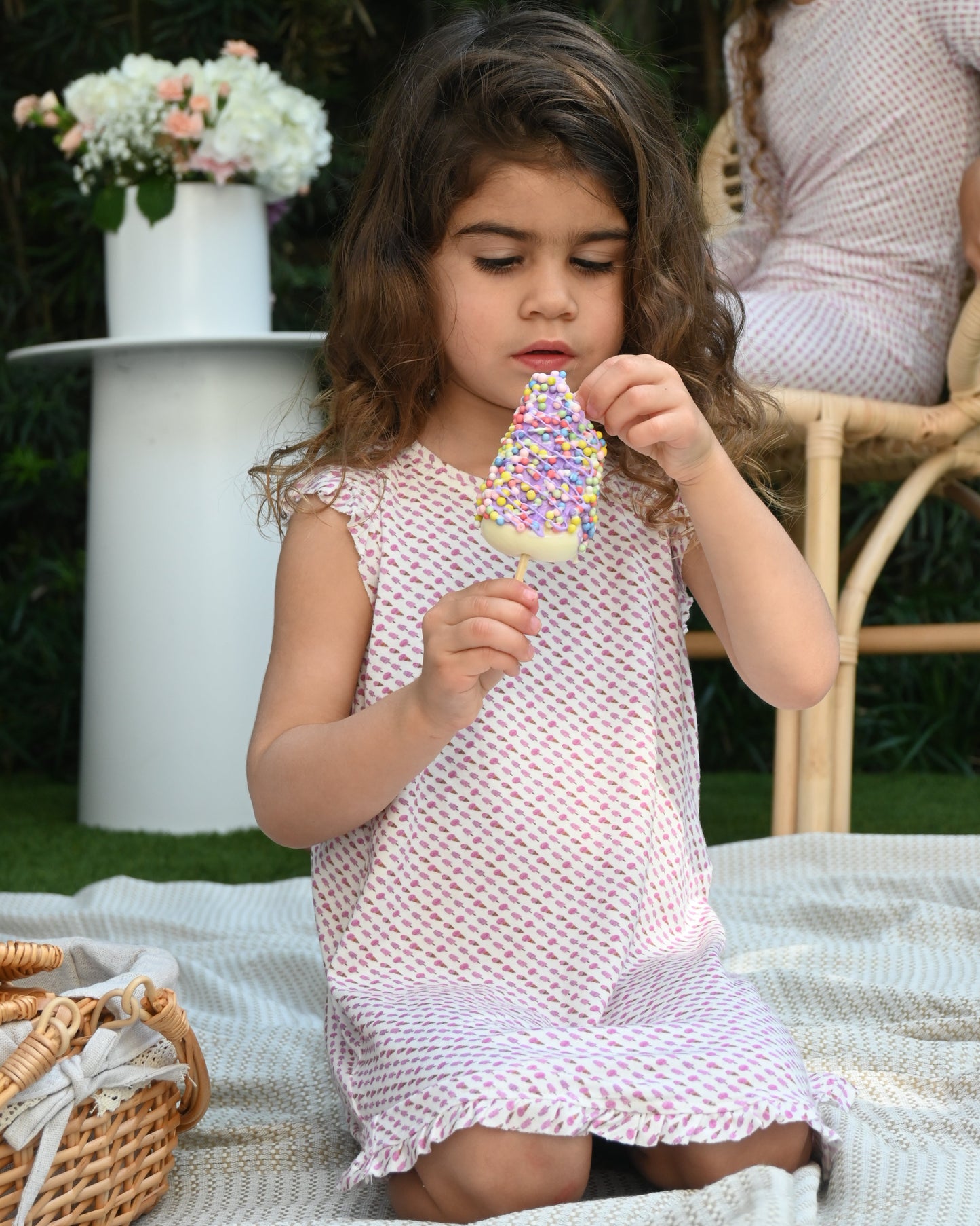 GLACE Girls Sleep Dress Strawberry - Cozeezz