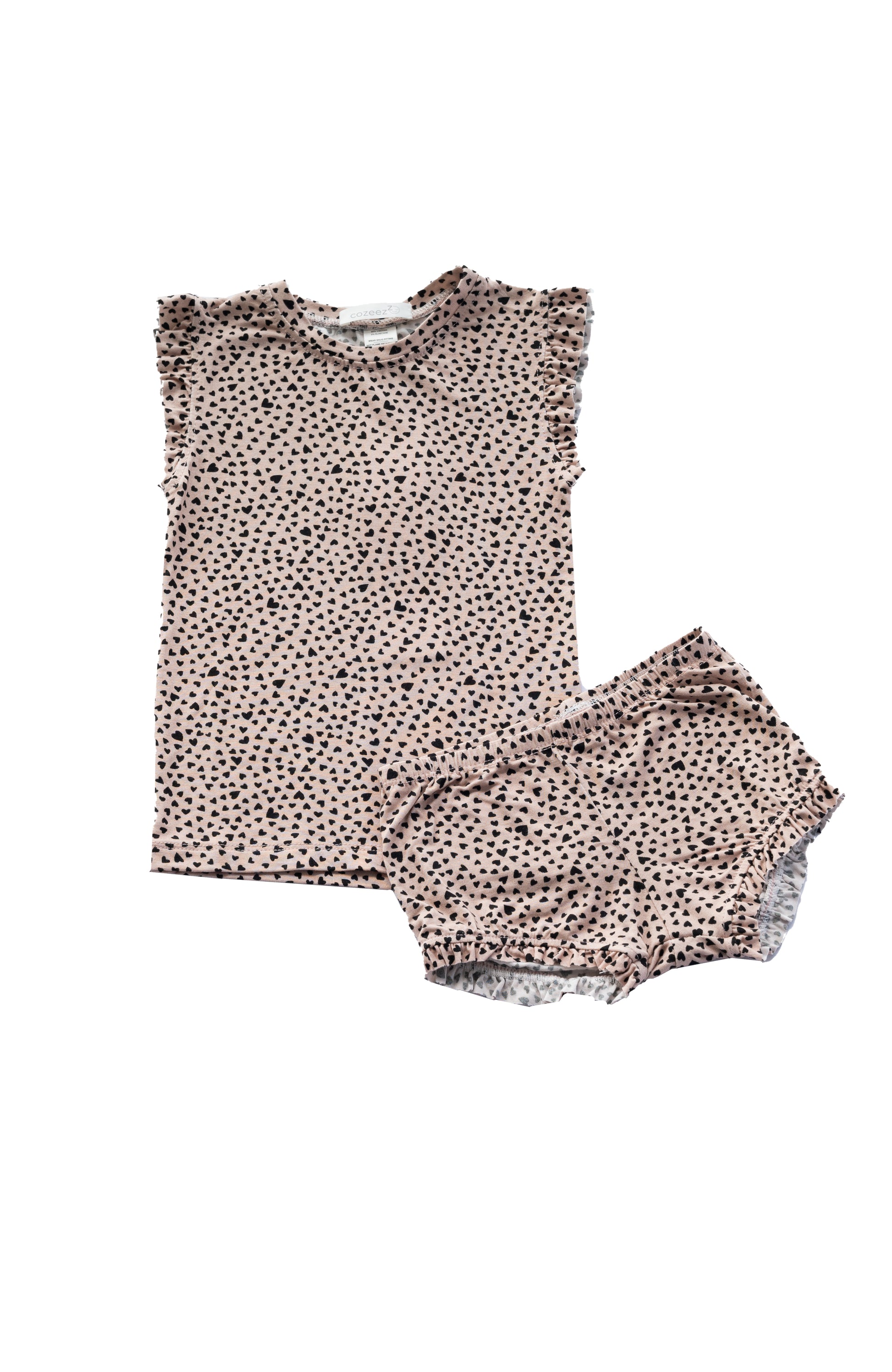 SWEET HEARTS Tank Top / Shortie Set - Cozeezz