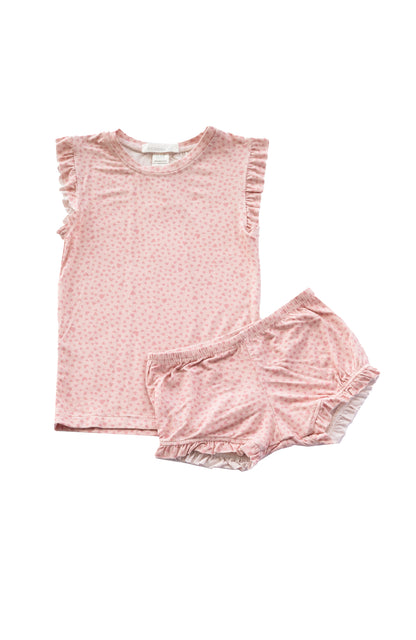 SWEET HEARTS Tank Top / Shortie Set - Cozeezz